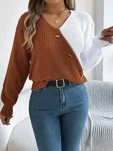 StyleCast x Revolte Women Colourblocked Pullover Sweater