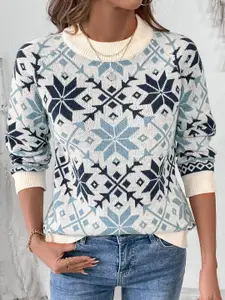 StyleCast x Revolte Women Round Neck Pullover Sweater