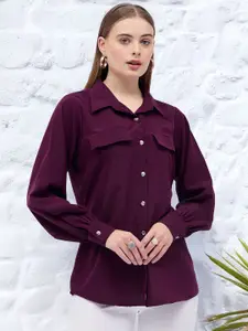 all about you Women Satin Shirt Style Top