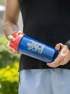 BOLDFIT Blue & Red Single RCB Printed Shaker Water Bottle 700 ml
