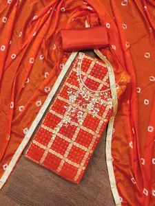 KIMISHA Ethnic Motifs Woven design Unstitched Dress Material