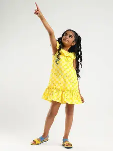 Somersault Girls Checked Drop-Waist Dress