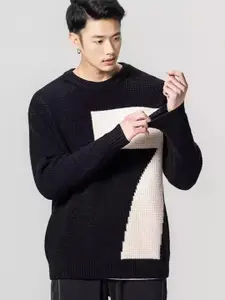 StyleCast x Revolte Men Cable Knit Pullover
