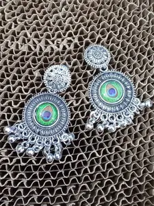 JMBW INTERNATIONAL Set Of 2 Sterling Silver-Plated Artificial Beaded Drop Earrings