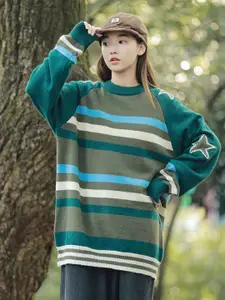 StyleCast x Revolte Men Striped Longline Pullover