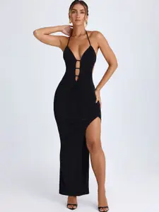 CLAFOUTIS Women Crepe A-Line Maxi Dress