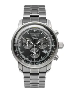 ZEPPELIN Men Skeleton Dial & Bracelet Style Straps Analogue Multi Function Watch 7680MB2