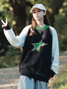 StyleCast x Revolte Men Colourblocked Longline Pullover