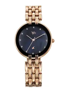 Fastrack Women Embellished Dial & Bracelet Style Straps Analogue Watch FV60072WM01