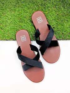 POSTCARD Women Open Toe Flats