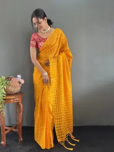 Anouk Polka Dots Printed Bandhani Saree