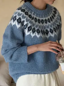 StyleCast x Revolte Women Cable Knit Pullover