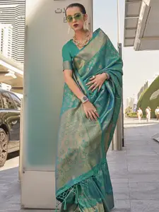 Anouk Ethnic Motifs Woven Design Zari Banarasi Saree