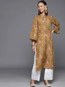 Varanga Women Floral Printed Flared Sleeves Floral Kurta