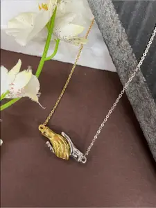 Digital Dress Room Brass Gold-Plated Handcrafted Pendant