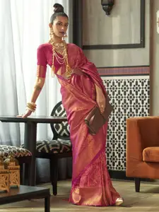 Anouk Woven Design Zari Banarasi Saree
