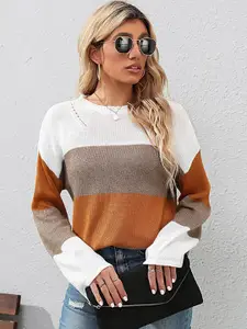 StyleCast x Revolte Women Colourblocked Pullover Sweaters