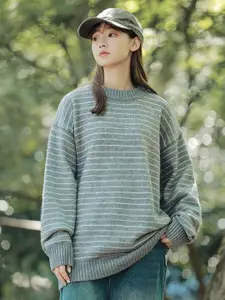 StyleCast x Revolte Men Striped Longline Pullover