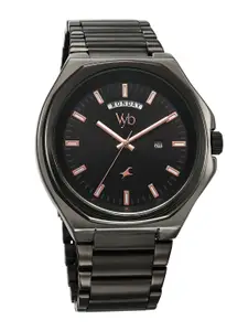 Fastrack Men Embellished Dial & Bracelet Style Straps Analogue Watch FV30016KM01