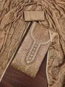 KIMISHA Floral Embellished Sequinned Unstitched Dress Material