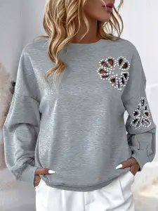 StyleCast x Revolte Women Embellished Pullover Sweater