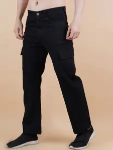 LINARIA Men Classic Cotton Dad Fit Cargo Jeans