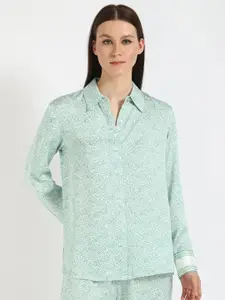 Tommy Hilfiger Women Spread Collar Ethnic Motifs Printed Casual Shirt