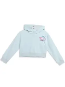Puma x Hello Kitty Girl's Printed Cotton Relaxed Fit Hoodie