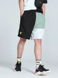 PUMA Motorsport Men Colourblocked Regular Fit Shorts