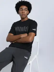 Puma Men Sport Graphic Printed Pure Cotton T-Shirt