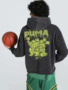 PUMA Hoops Men Printed Hooded Sweatshirt