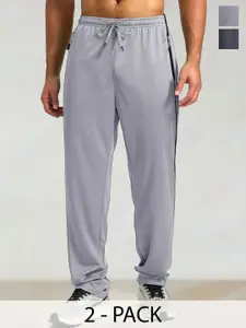 SZN Men Pack Of 2 Mid Rise Track Pants