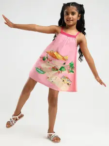 Somersault Girls Floral Printed Shift Dress