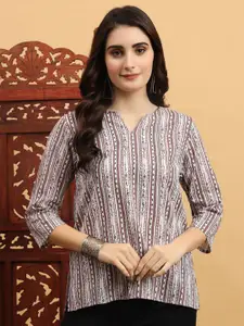 Anouk Rustic Women Printed Pure Cotton Short Kurti