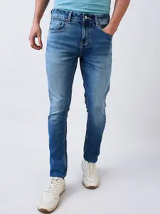 SPYKAR Men Slim Fit Low-Rise Slash Knee Jeans
