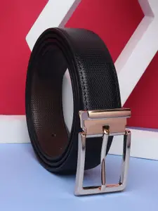 Provogue Men Textured Reversible Formal Belt