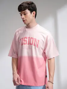 HIGHLANDER Men Round Neck Half Sleeve Oversized T-Shirt