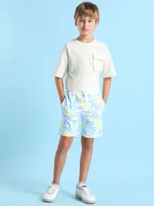 U.S. Polo Assn. Kids Boys Floral Printed Shorts