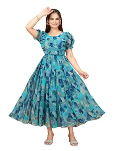 Anouk Women Floral Printed Fit and Flare Maxi Dress