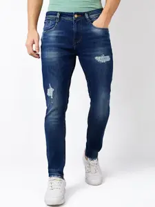 SPYKAR Men Slim Fit Mildly Distressed Light Fade Jeans