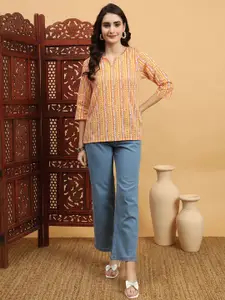 Anouk Rustic Women Printed Pure Cotton Short Kurti