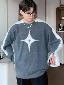 StyleCast x Revolte Men Cable Knit Pullover