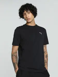 Puma Men Small Logo Brand Logo Embroidered Pure Cotton Short Sleeve T-Shirt