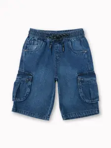 Gini and Jony Boys Washed Denim Cargo Shorts