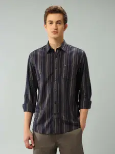 Arrow Sport Men Slim Fit Vertical Striped Pure Cotton Casual Shirt