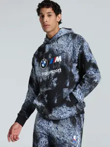 PUMA Motorsport PUMA BMW M Motorsport Colour Splash All-over Print Men's Relaxed Fit Cotton Hoodie