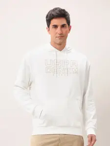 U.S. Polo Assn. Denim Co. Men Printed Hooded Sweatshirt