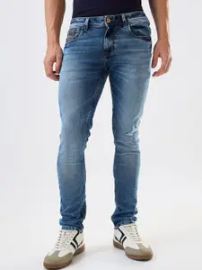 SPYKAR Men Slim Fit Low-Rise Cotton Heavy Fade Jeans