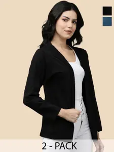 Kryptic Pack Of 2 Cotton Open Front Shrug