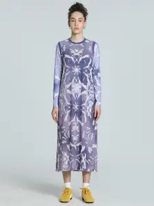 Puma Dare To Women Graphic Printed Relaxed-Fit A-Line Midi Dress